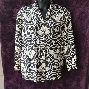 Vintage Escada EU 42 US 12 silk long sleeve career